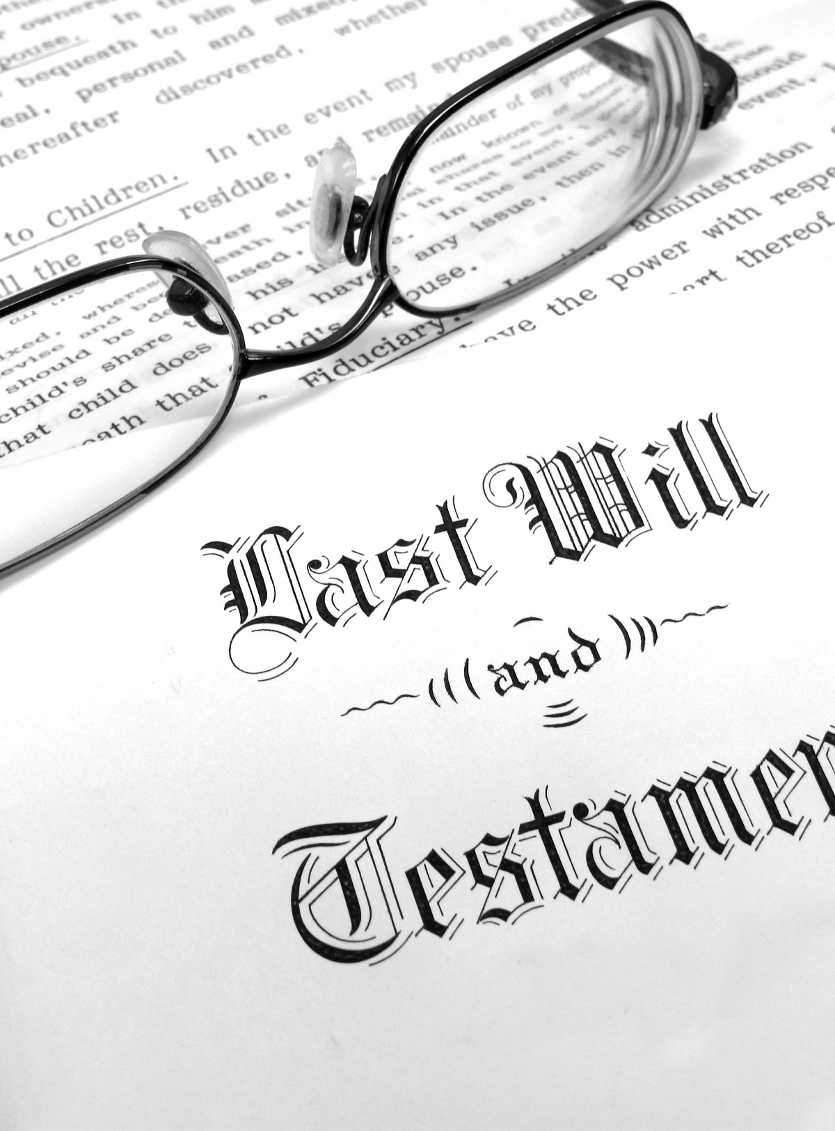 Envelope with Last Will and Testament